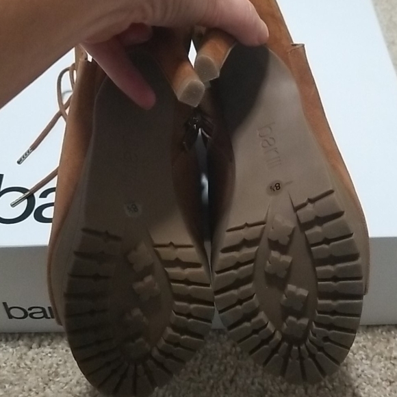 Lace up Platform open toe booties - Picture 2 of 3